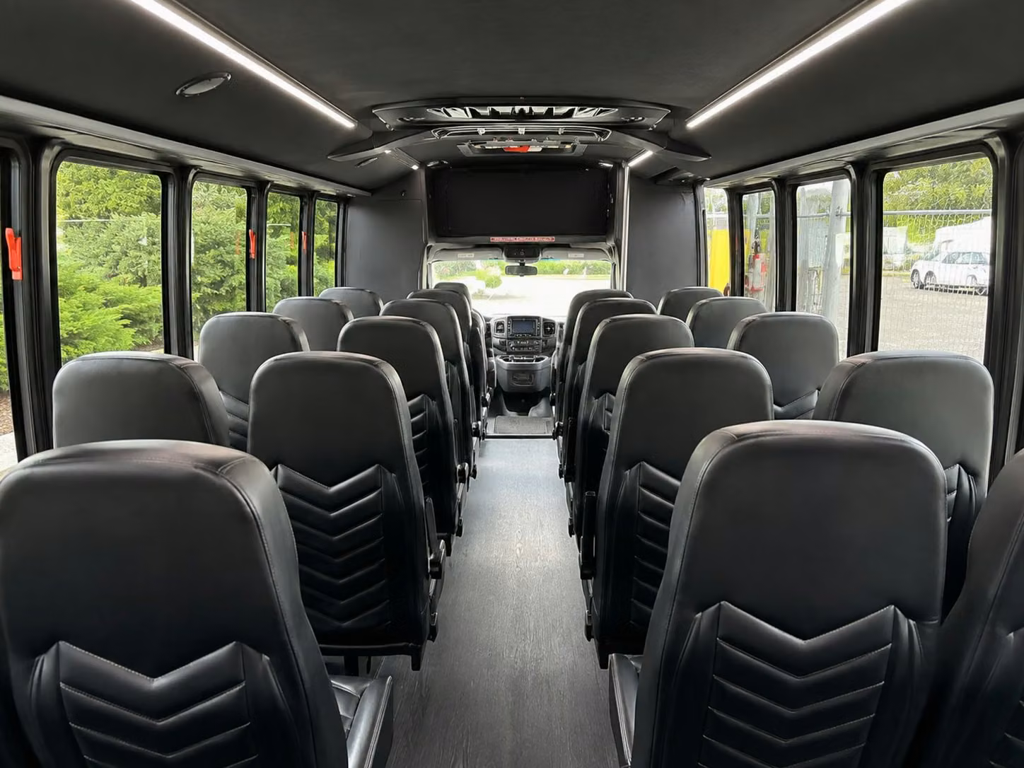 18 passenger minibus interior