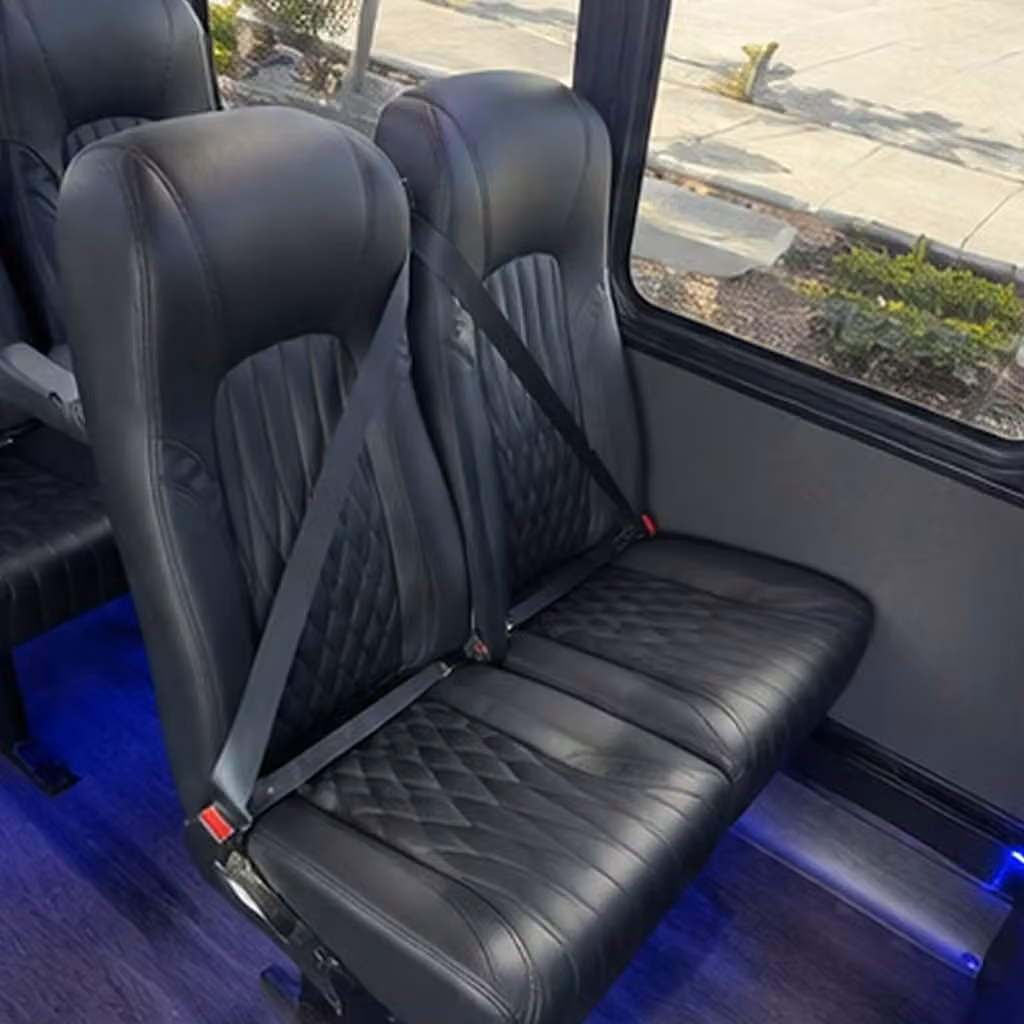 25 passenger minibus interior