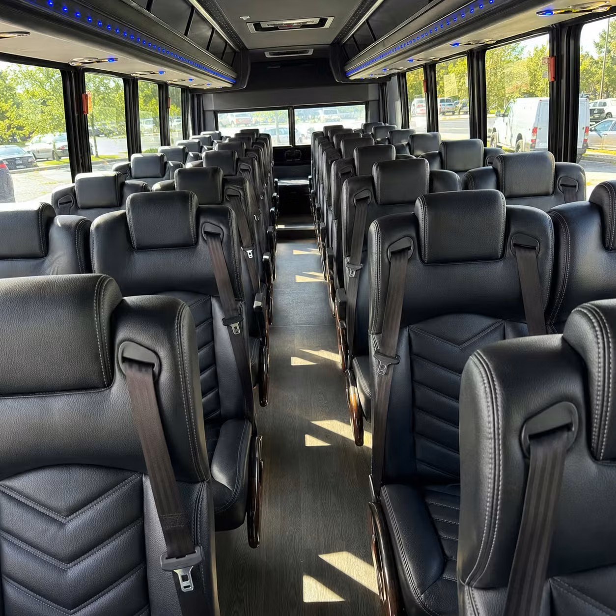 28 passenger minibus inside