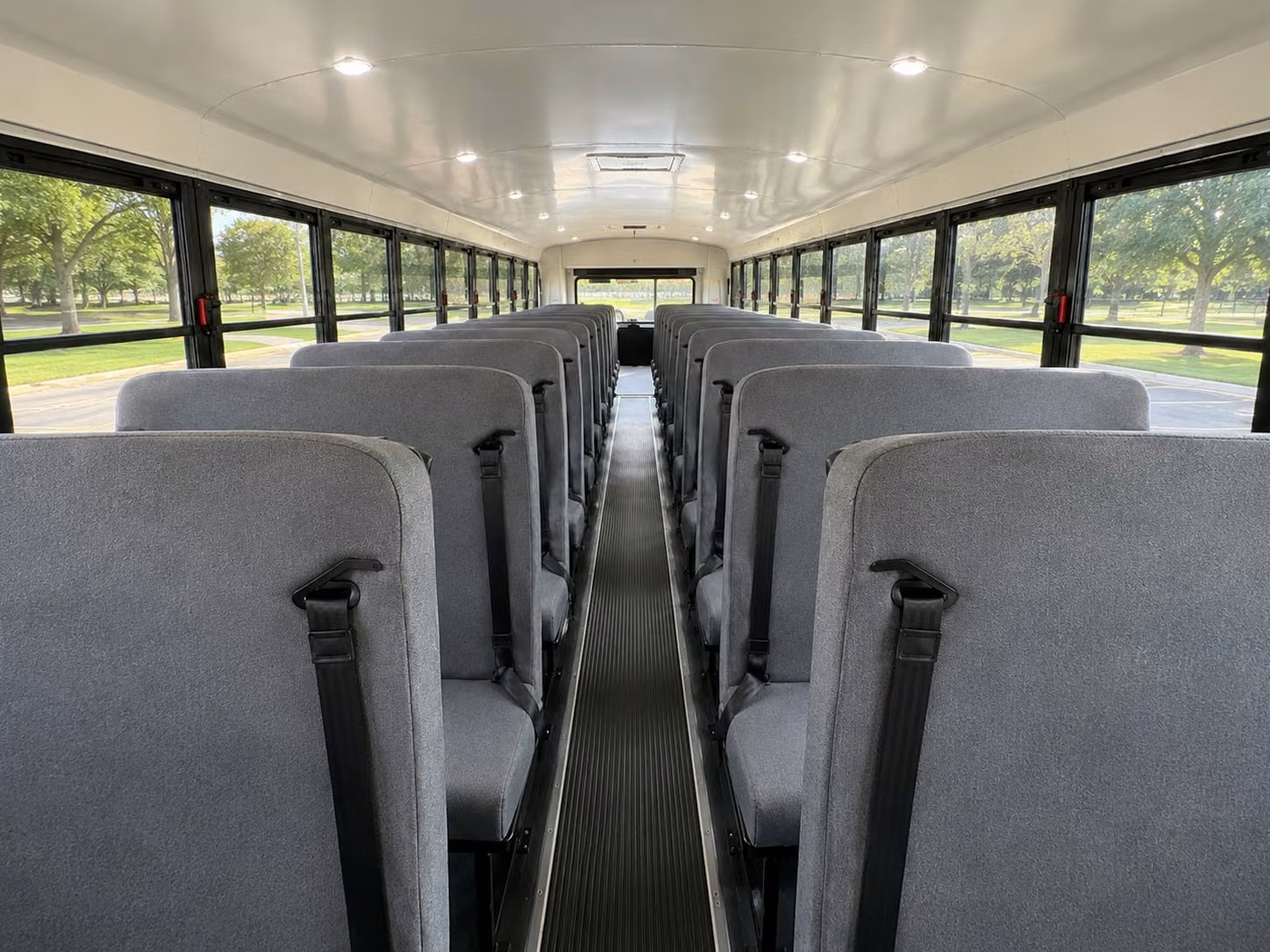 school bus inside
