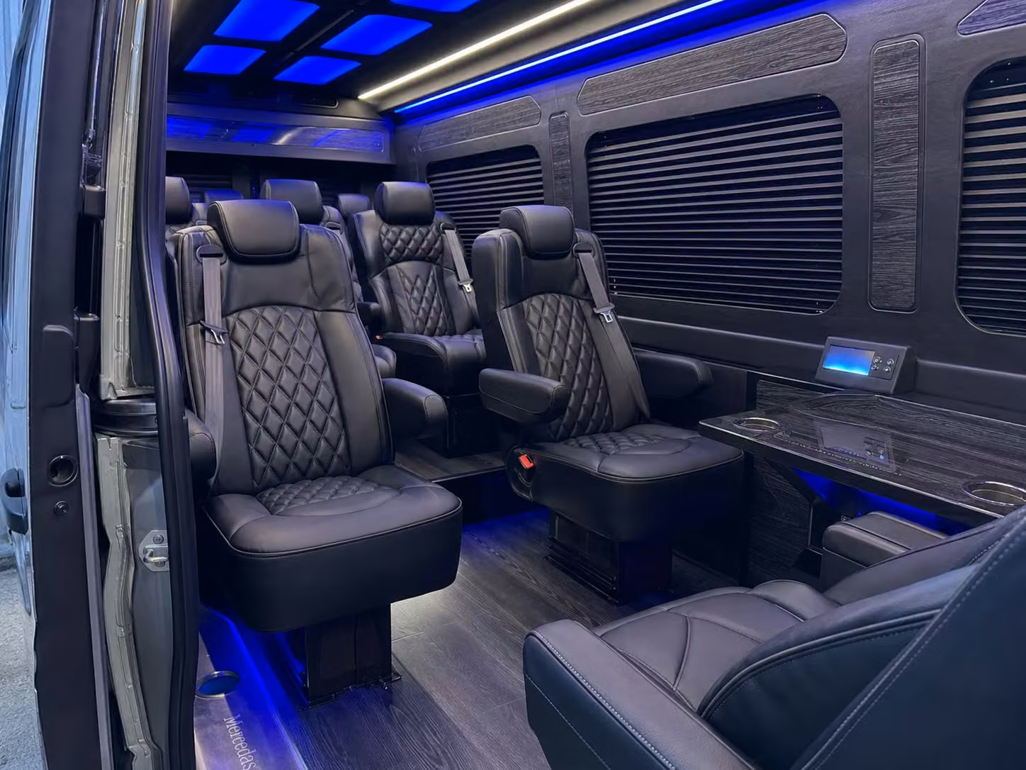 sprinter van transportation for groups and events across midland