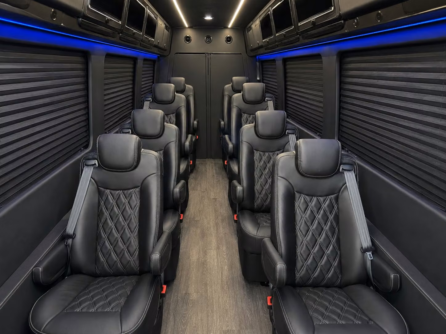 sprinter van with driver inside